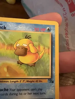 Psyduck 1st Edition Pokemon Fossil 53/62 Vintage WOTC 1999 NM Rare - Image 4
