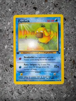 Pokemon TCG Cards 1st Edition Psyduck 53/62 Fossil EXC-NM - Image 3