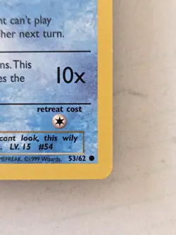 HYPE IS HERE! Pokemon TCG Psyduck #53/62 1st Edition Fossil Set Non Holo. - Image 5