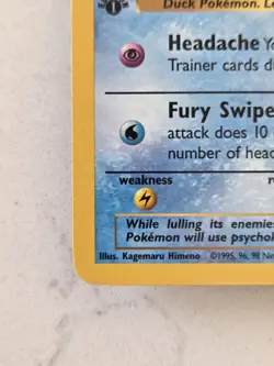 HYPE IS HERE! Pokemon TCG Psyduck #53/62 1st Edition Fossil Set Non Holo. - Image 2