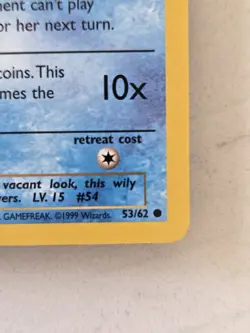HYPE IS HERE! Pokemon TCG Psyduck #53/62 1st Edition Fossil Set Non Holo. - Image 3
