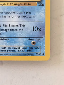 TRENDING UP Pokemon TCG Psyduck #53/62 1st Edition Fossil Set Non Holo. - Image 3