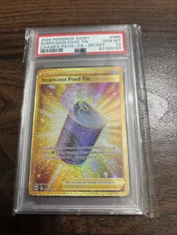 Suspicious Food Tin PSA 10 Champions Path 080/073 Secret Rare Pokemon - Image 1