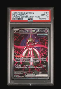 PSA 10 Iron Valiant ex 157/131 SIR Pokemon Prismatic Evolutions Gem Mint - Image 1