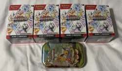 Pokemon TCG: Prismatic Evolutions Booster Bundle Boxs (x4) & Tin FACTORY SEALED - Image 1