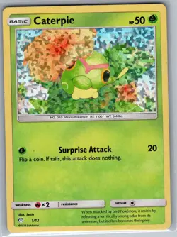 Caterpie - 1/12 001/012 Holo McDonald's Promos 2019 - Pokemon Card - NM - Image 1
