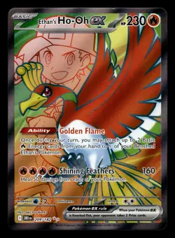 Ethan's Ho-Oh ex 209/182 Ultra Rare Destined Rivals Pokemon Card - Image 1