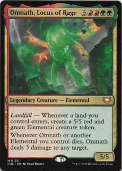 Omnath, Locus of Rage M Commander: Edge of Eternities 123 NM MTG - Image 1