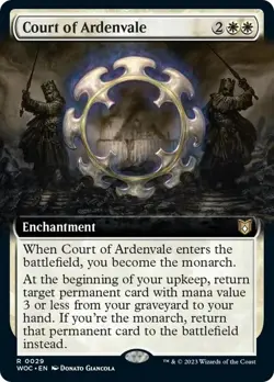 Court of Ardenvale (Extended Art) [Wilds of Eldraine Commander] Foil Near Mint - Image 1