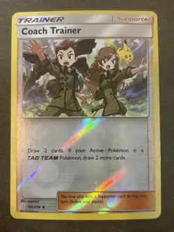 Coach Trainer 192/236 Sm-Unified Minds Reverse Holo Pokemon TCG LP - Image 1