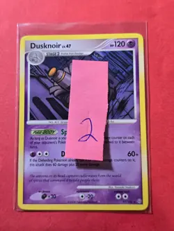 2008 Pokemon Diamond and Pearl Stormfront #17 Dusknoir, R, NF/H, cd2 - Image 3