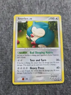 2009 Pokemon TCG Snorlax 81/111 Common Platinum Rising Rivals NM - Image 1