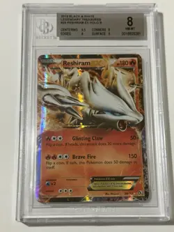 Pokemon TCG Reshiram EX 29/113 Legendary Treasures Holo BGS 8 - Image 2