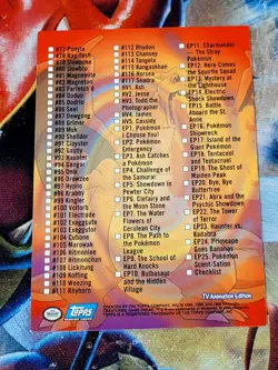 2000 Topps Pokemon TV Animation Series 2 - Non-Foil Blue Logo - Pick your cards - Image 2