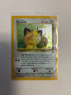 Pokemon TCG Meowth #10/53 WoTC Promo Holo - Image 1