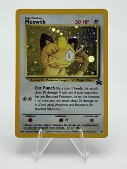 Meowth 10/53 WoTC Vintage Promo Holo Pokemon TCG - Image 1