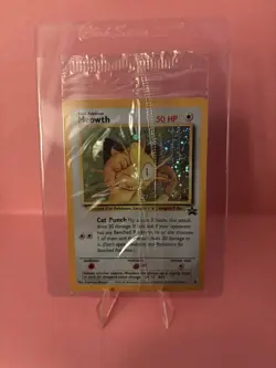 Meowth 10/53 1999 WoTC Promo Holo Big Swirl Sealed Pokemon TCG NM to M! - Image 1