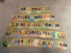 90 Vintage WOTC Pokemon Card Bundle Joblot Collection No Duplicates! - Image 1