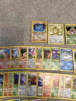 90 Vintage WOTC Pokemon Card Bundle Joblot Collection No Duplicates! - Image 2