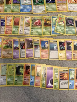 90 Vintage WOTC Pokemon Card Bundle Joblot Collection No Duplicates! - Image 5