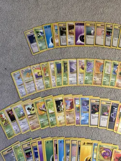 134 Vintage WOTC Pokemon Card Bundle Joblot Collection No Duplicates! Retro 90s - Image 2
