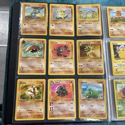 Old Vintage Wotc Pokemon Tcg Binder Bundle Joblot X122 Cards No Duplicates - Image 4