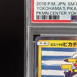 PSA 10 Yokohama’s Pikachu 283/SM-P Pokemon Center Promo Pokemon Card Japanese - Image 2