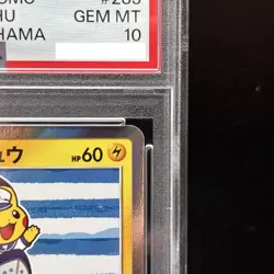 PSA 10 Yokohama’s Pikachu 283/SM-P Pokemon Center Promo Pokemon Card Japanese - Image 3
