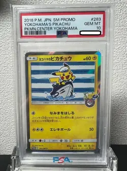 PSA 10 Yokohama’s Pikachu Holo Pokemon Center Promo 283/SM-P - Image 1