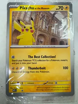 Pokemon x Natural History Museum Promo - Pikachu At The Museum JUMBO card - Image 1