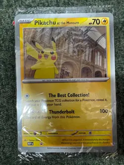 Pokemon x Natural History Museum Promo - Pikachu At The Museum JUMBO card - Image 1