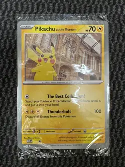 Pokemon x Natural History Museum Promo - Pikachu At The Museum JUMBO card - Image 1