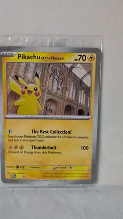 Pokemon x Natural History Museum Promo - Pikachu At The Museum JUMBO card - Image 2