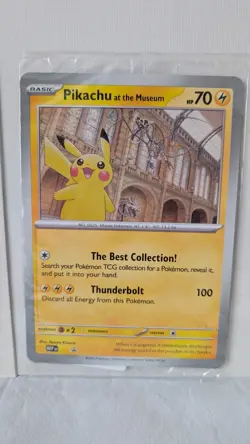 Pokemon x Natural History Museum Promo - Pikachu At The Museum JUMBO card - Image 3