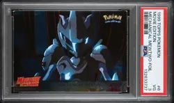 3737 Mechanical Mewtwo 1999 Topps Pokemon the First Movie #6 Foil PSA 3 - Image 1
