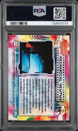 3737 Mechanical Mewtwo 1999 Topps Pokemon the First Movie #6 Foil PSA 3 - Image 2