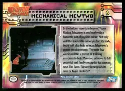 Mechanical Mewtwo #6 Pokemon 1999 Topps Movie LP - Image 2