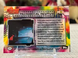 1999 Topps Pokemon First Movie #6 (Mechanical Mewtwo) 2nd Print Black Logo NM - Image 2