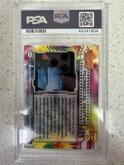 1999 Topps Pokemon The Movie EDT 6 Movie Ed. Mechanical Mewtwo Foil PSA 9 - Image 2