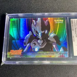 CGC 8 Pokemon Topps Mewtwo Strikes Back Mechanical Mewtwo #6 RAINBOW FOIL NM psa - Image 1