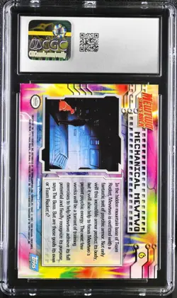 CGC 8 Pokemon Topps Mewtwo Strikes Back Mechanical Mewtwo #6 RAINBOW FOIL NM psa - Image 3
