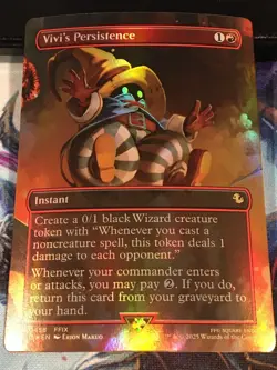 Vivi's Persistence (Borderless) FOIL - FINAL FANTASY MTG: Near Mint - Image 1