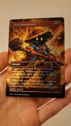 Vivi's Persistence FOIL Proxy Card Custom Anime Fantasy Illustrated Art - Image 2