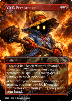 Vivi's Persistence FOIL Proxy Card Custom Anime Fantasy Illustrated Art - Image 4