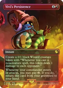 Vivi's Persistence Foil Borderless Final Fantasy MTG NM - Image 1