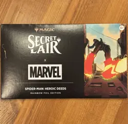 Heroic Deeds, Rainbow Foil, Sealed MTG Marvel’s Spider-Man Secret Lair SLD SPM - Image 1
