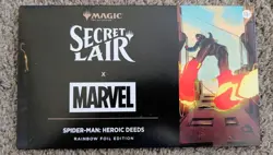 MTG Secret Lair x Marvel's Spider-Man: Heroic Deeds Rainbow Foil Edition Sealed - Image 1