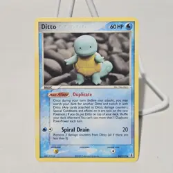 Ditto as Squirtle 64/113 EX Delta Species Pokemon Card 2005 LP - Image 1