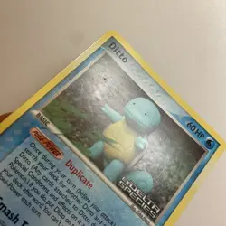 Ditto 40/113 Squirtle Reverse Holo Stamped Delta Species Pokemon Card LP - Image 2