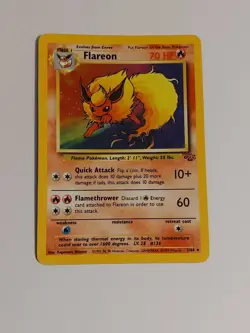 Flareon Holo Rare Jungle Set 3/64 Pokemon Card 1999 WOTC - Image 1